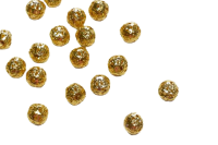 Бусины металлические BM-004 золото, 50 шт