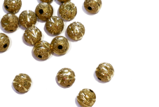 Бусины металлические BM-013 золото, 20 шт