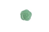Бусина из натурального камня Цветок кальцит зелёный d15 мм*8 мм, 3 шт