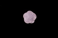 Бусина из натурального камня Цветок кварц розовый d15 мм*8 мм, 3 шт