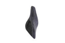 Бусина из натурального камня Лист агат чёрный 44*20*10 мм